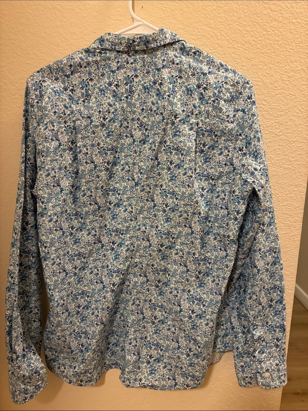 Frank & Eileen Blue Micro-Print Button Down Shirt - Picture 5 of 6